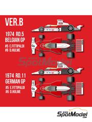 Decals and markings / Formula 1 / 1/20 scale / 70 years: New